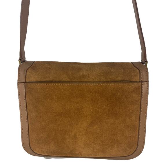 Saint Laurent Brown Solferino Medium Suede Crossbody Bag - Picture 11 of 16